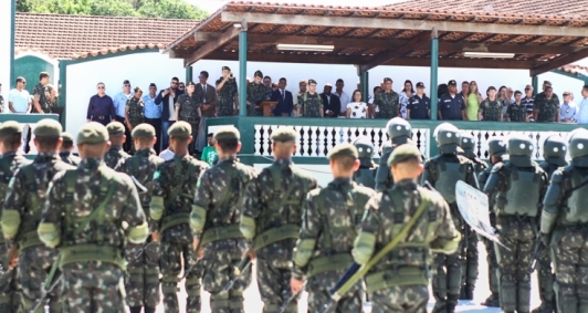 Troca de comando na 2 Companhia de Intantaria
