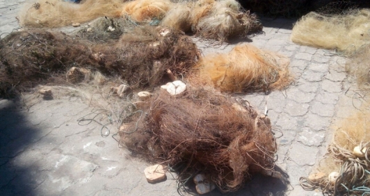 Materiais apreendidos