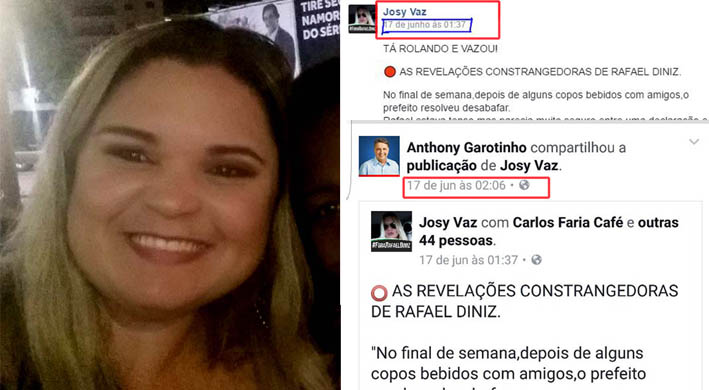 Ex-funcionria do CCZ, militante de Caio e , agora, militante de Garotinho, Josy Alves teria sido responsvel pela farsa