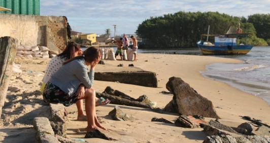 Avano do mar redesenha a praia de Atafona h mais de meio sculo