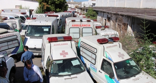 MP vistoriou ambulâncias da GAP na Comauto    