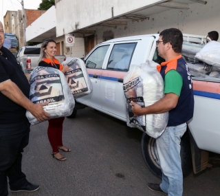 O material ficar estocado em galpo