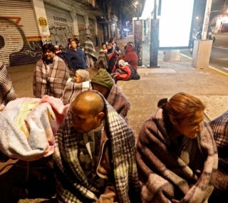 Moradores do México nas ruas