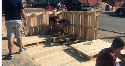 Estrutura foi roubada