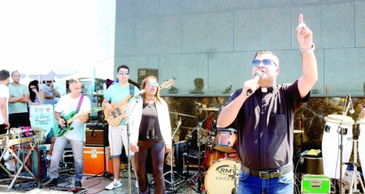 Gravações do DVD do Padre Max no Cristo Redentor