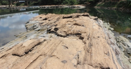 Rio Pomba baixou drasticamente