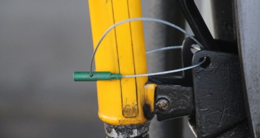 Posto Rei do Petrleo interditado (Foto: Antnio Leudo)