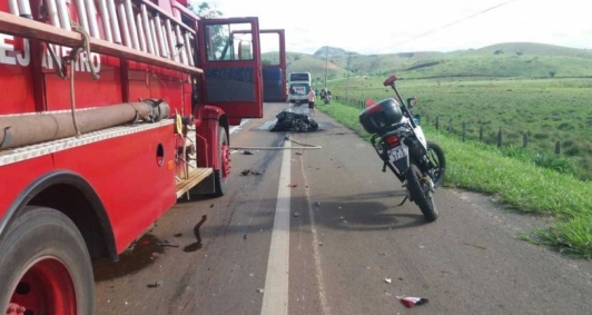Motociclista morreu carbonizado