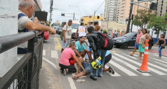 Atropelamento na Av. 28 de Maro