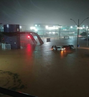 Maca teve vrios pontos inundados
