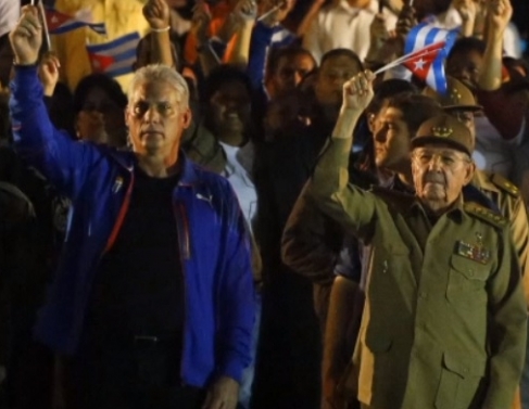 Raúl Castro e Miguel Díaz-Cane