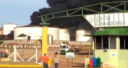 Incêndio na Usina Canabrava