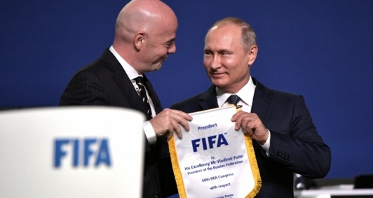 Presidente Putin no 68º Congresso da Fifa