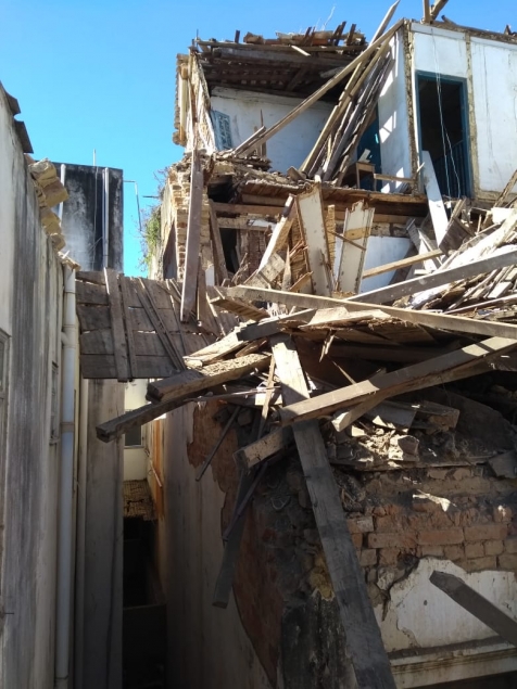 Desabamento do antigo Hotel Flvio