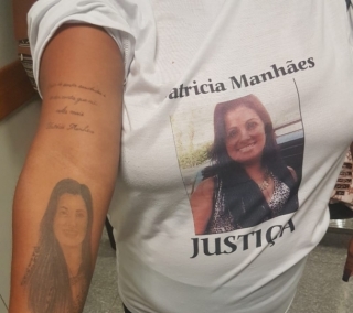 Amiga prestou homenagem à Patrícia