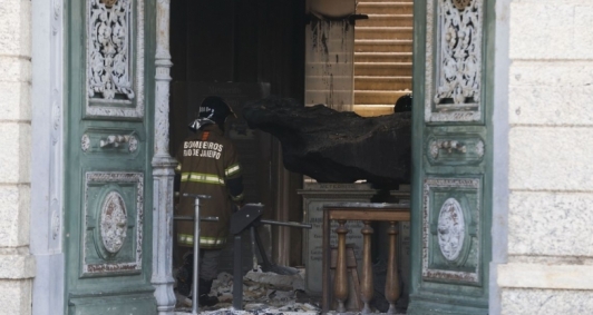 Incndio destruiu Museu Nacional do Rio de Janeiro