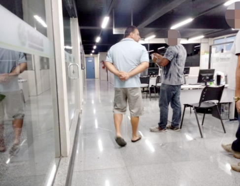 Vereador Jar�dio chega � 134� DP / Foto: Filipe Lemos / Campos 24 horas