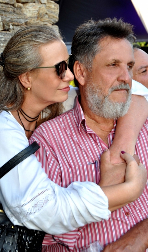 O empres&aacute;rio Clodomir Crespo e Lisandre Spall