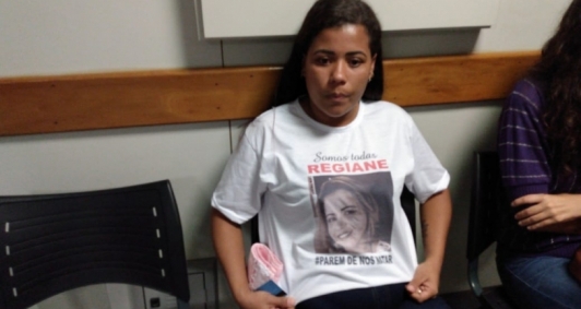 Amanda da Silva Santos, irmã da vítima e uma das testemunhas