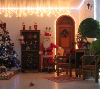 Decoração natalina em casa no Flamboyant