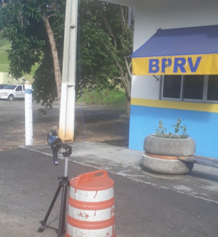 O BPRv já atua com radar móvel no Posto 18, na localidade de Ponto de Pergunta