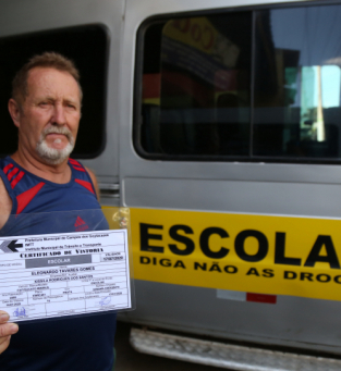 Motorista de transporte escolar, Eleonardo Tavares Gomes  