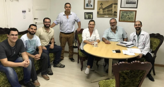 Encontro de representantes da Santa Casa de Misericrdia e do Instituto Galzu