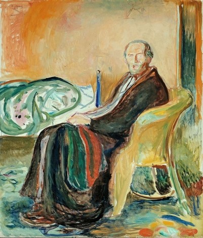 Edvard Munch - 'Autorretrato aps a Gripe Espanhola' (1919)