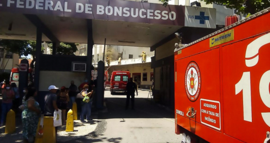 Incêndio no hospital de Bonsucesso