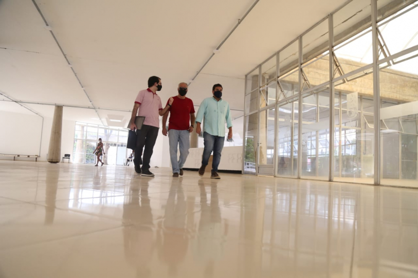 Entrega das obras do Palcio da Cultura