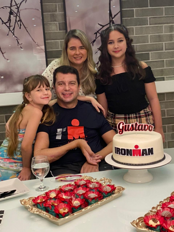 Luís Gustavo comemorou, na semana passada, 43 anos, ao lado de sua família