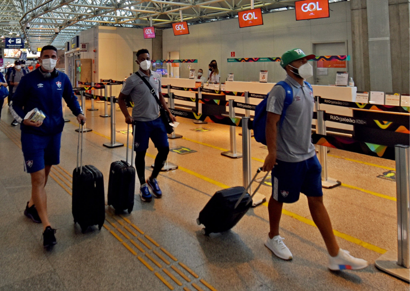 Embarque da delegao tricolor