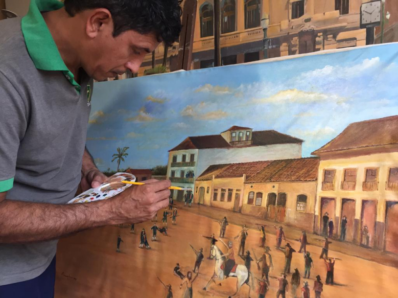 Francisco Lima foi quem pintou o quadro