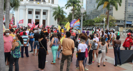 Protesto contra Bolsonaro (Foto: Rodrigo Silveira)