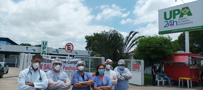 Mdicos cruzam os braos por falta de pagamento