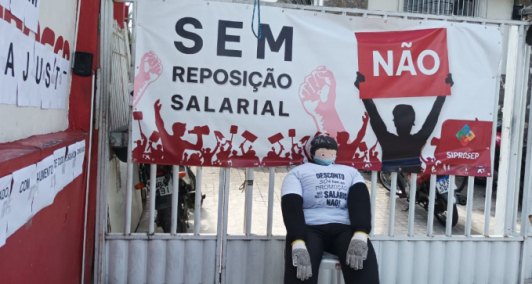 Siprosep protesta no Dia do Servidor (Fotos: Genilson Pessanha)