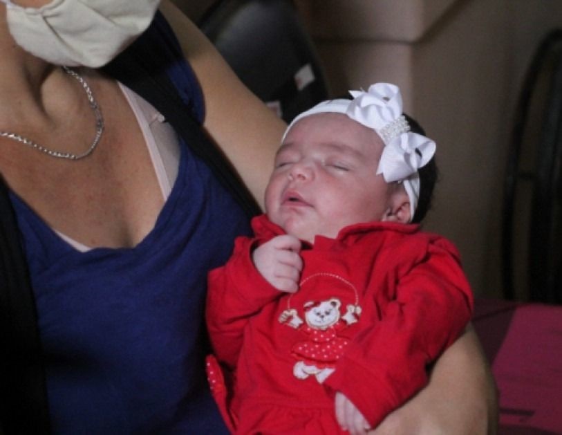 Primeira beb testada em Campos com anticorpos