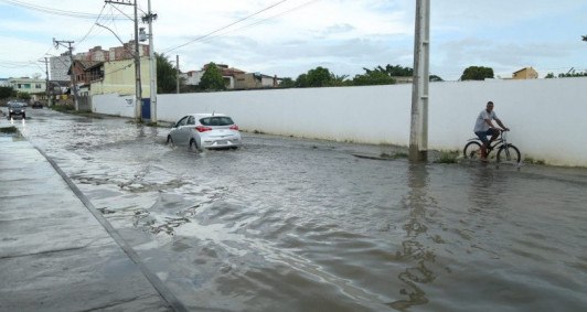 Enchente no Jardim Carioca (Foto: Rodrigo Silveira)