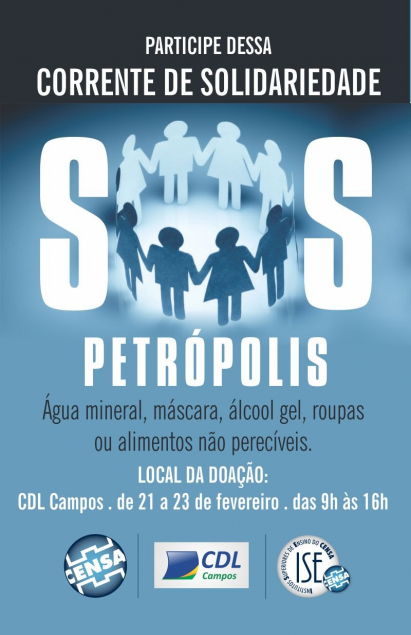 Campanha SOS Petrpolis acontecer de segunda (21) a quarta-feira (23)