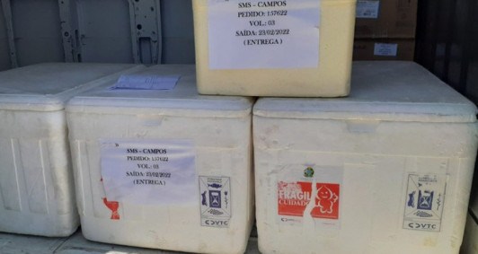 Campos recebe novas doses de vacina