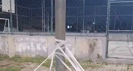 Acidente foi em uma quadra de esportes do Sapo II