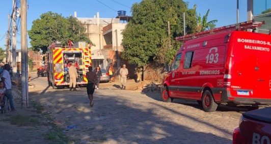 Incêndio em residência no parque São Caetano 