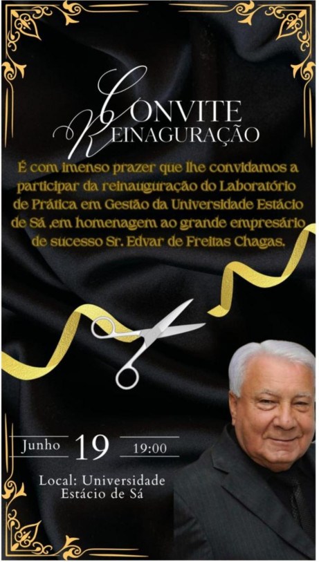 Convite reinauguração - Foto: Divulgação 