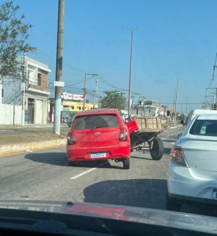 O acidente aconteceu na Alberto Lamego