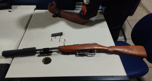 Rifle apreendido