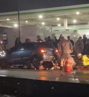 Acidente aconteceu na noite de sexta-feira no km 48 da BR 101