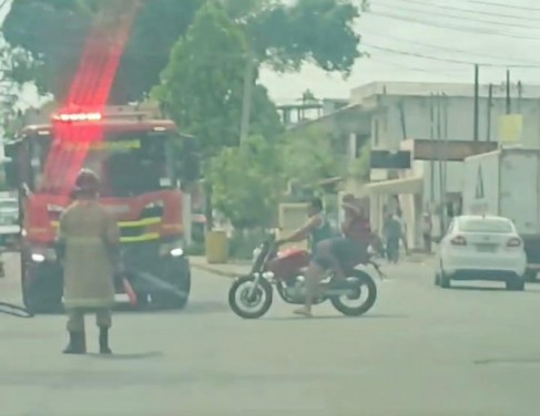 O Corpo de Bombeiros foi acionado para o local 