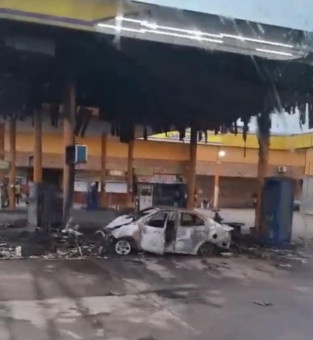 Incêndio em posto de combustível 