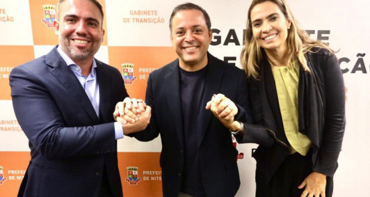 Nelson Godá ao lado de Rodrigo Neves