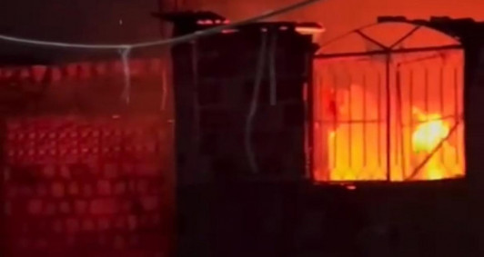 Casa pegou fogo em Guarus